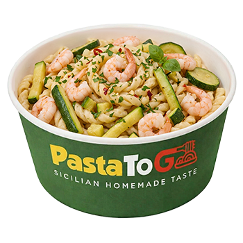 Busiate con Zucchine e Gamberetti