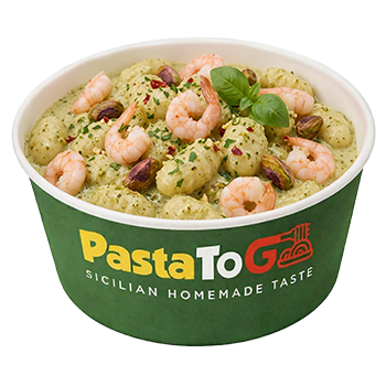 Gnocchi con Gamberetti e Pistacchio